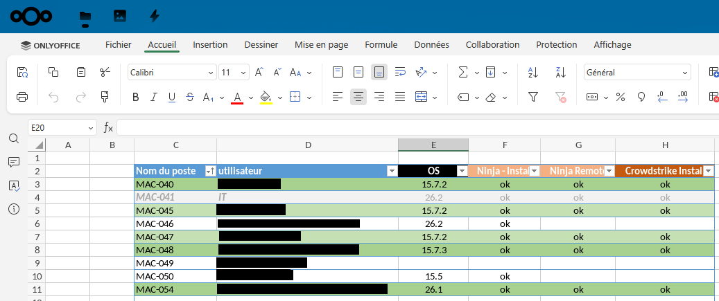 Installation Serveur